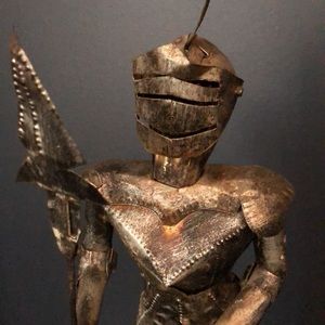 Vintage Medieval Knight Art Statue